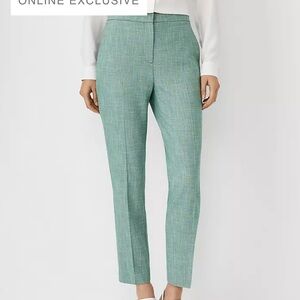 Ann Taylor Ankle Pant in Cross Weave - Curvy Fit